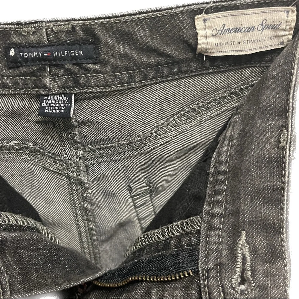 Black Denim Bermuda Cutoffs Size 12